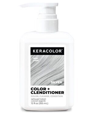 NEW Keracolor SILVER Color + Clenditioner 3-in-1 Color-Depositing Conditioner